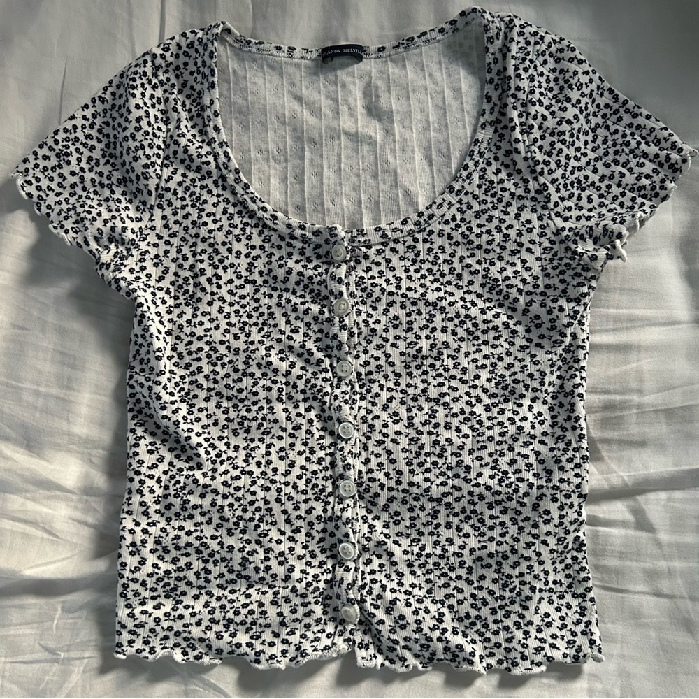 Brandy Melville Floral Top